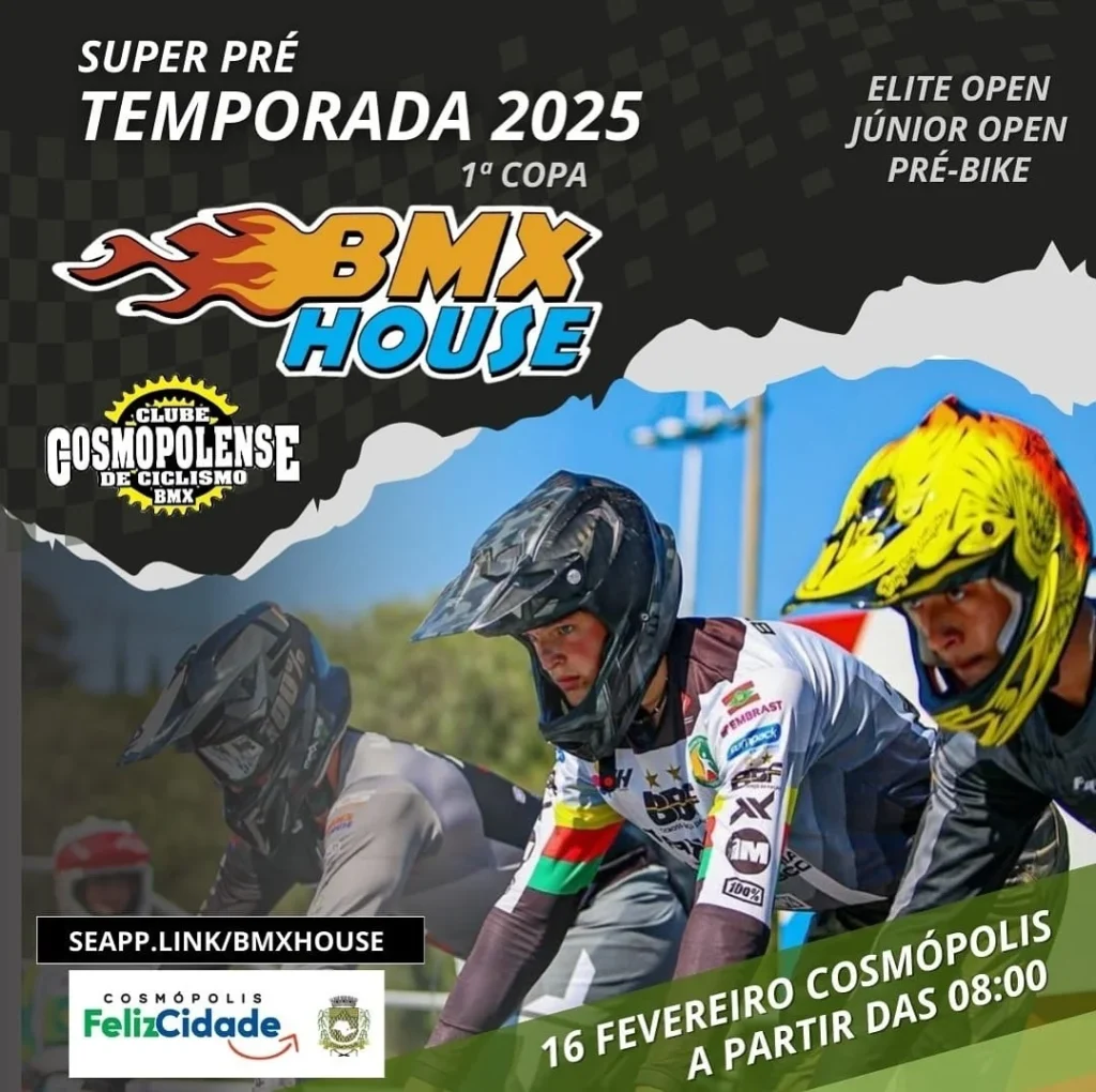 Cosmópolis recebe a 1ª Copa BMX House no mês de fevereiro de 2025 cosmopolis-recebe-a-1a-copa-bmx-house-em-fevereiro-de-2025